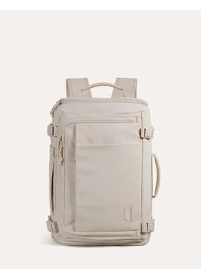 Bag Smart Men's And Women Convertible Travel Backpack in Light Beige